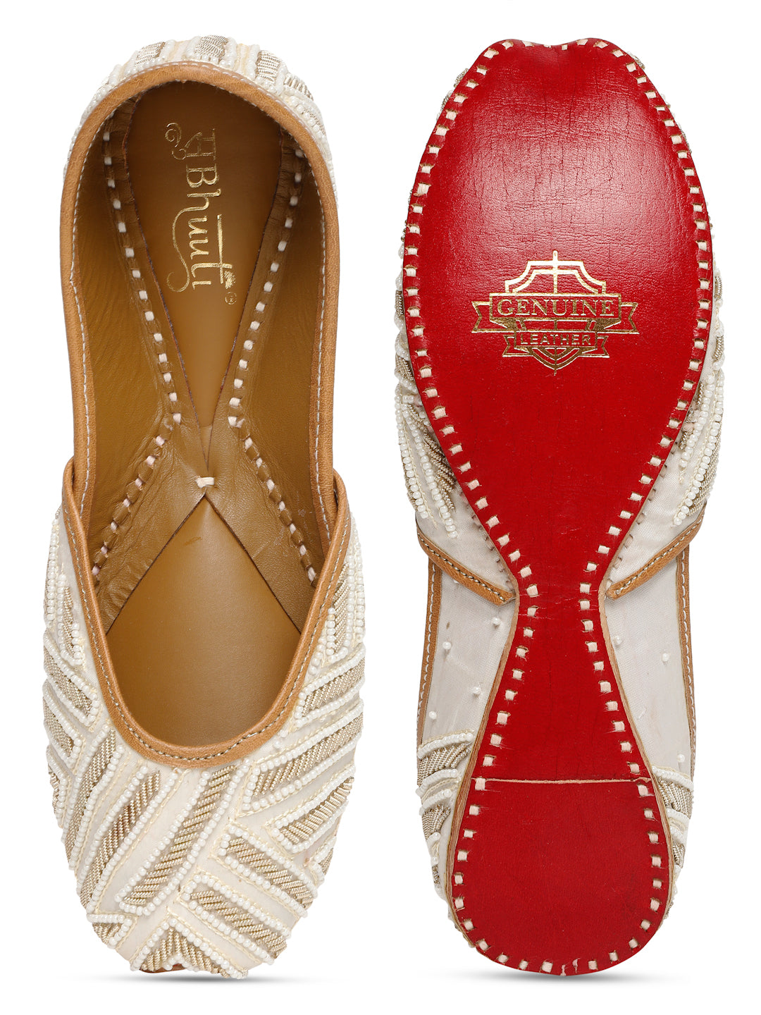 PEARL PALASH EMBELLISHED JUTTI