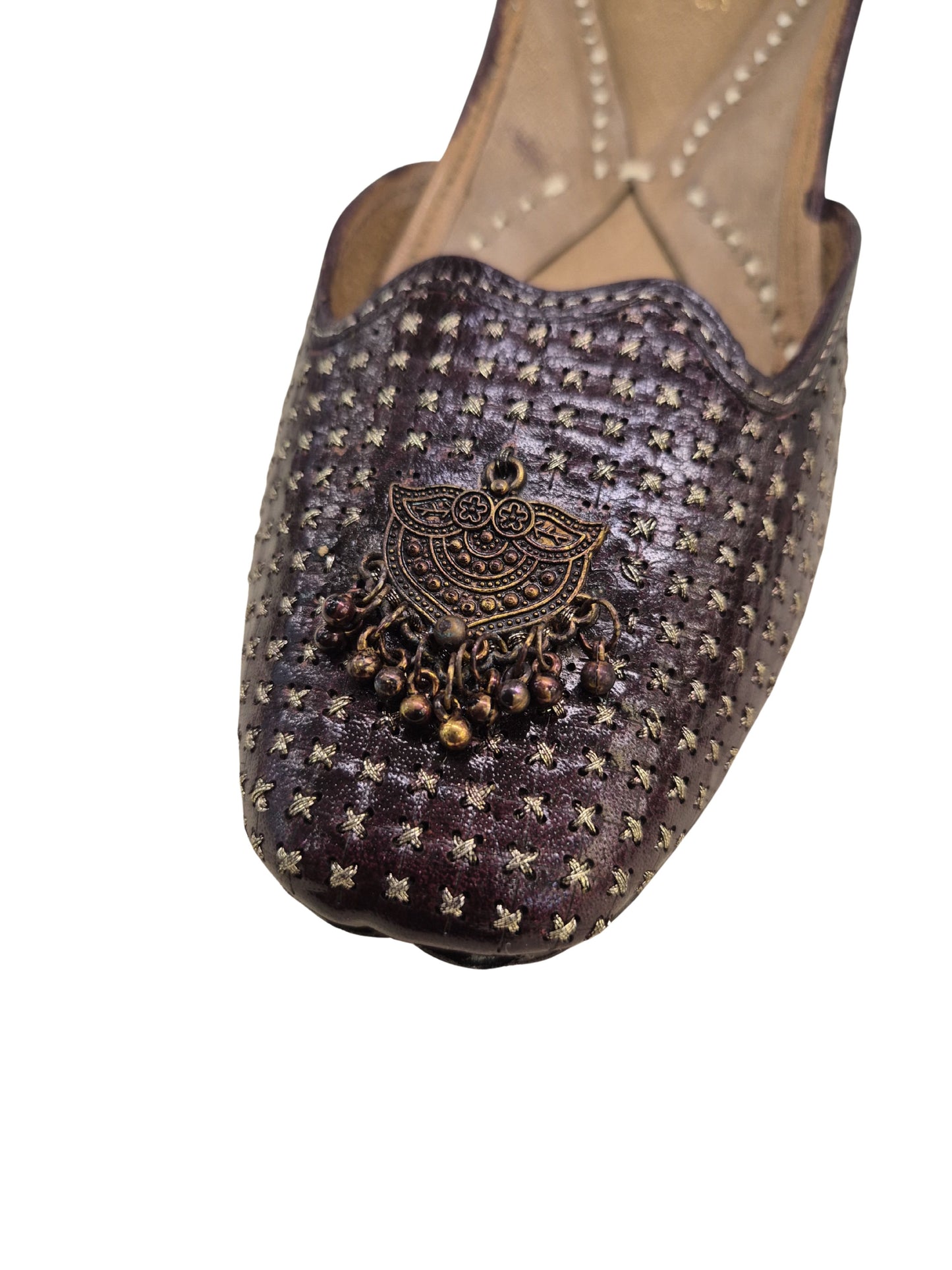 basic Wine colour jutti loafer wine