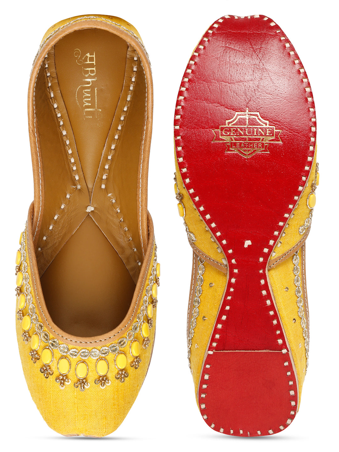 SUN GLOW EMBELLISHED JUTTI