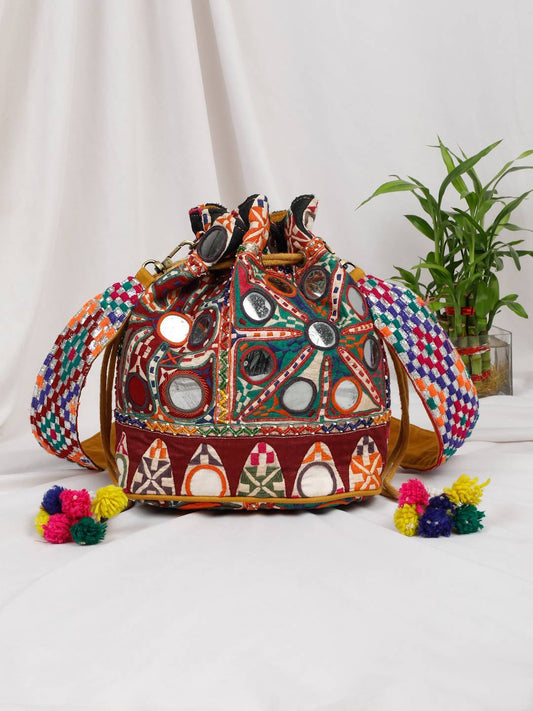 Bohemian Applique work Potli