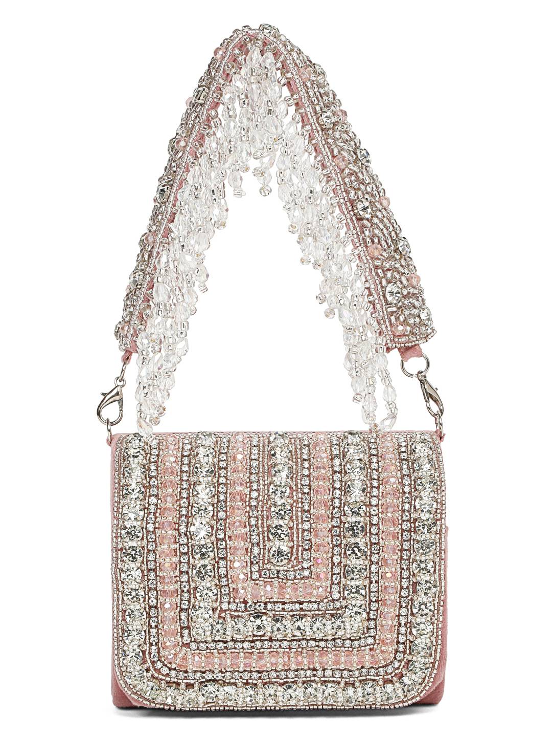 MINI EMBELLISHED CLUTCH (BABY PINK)