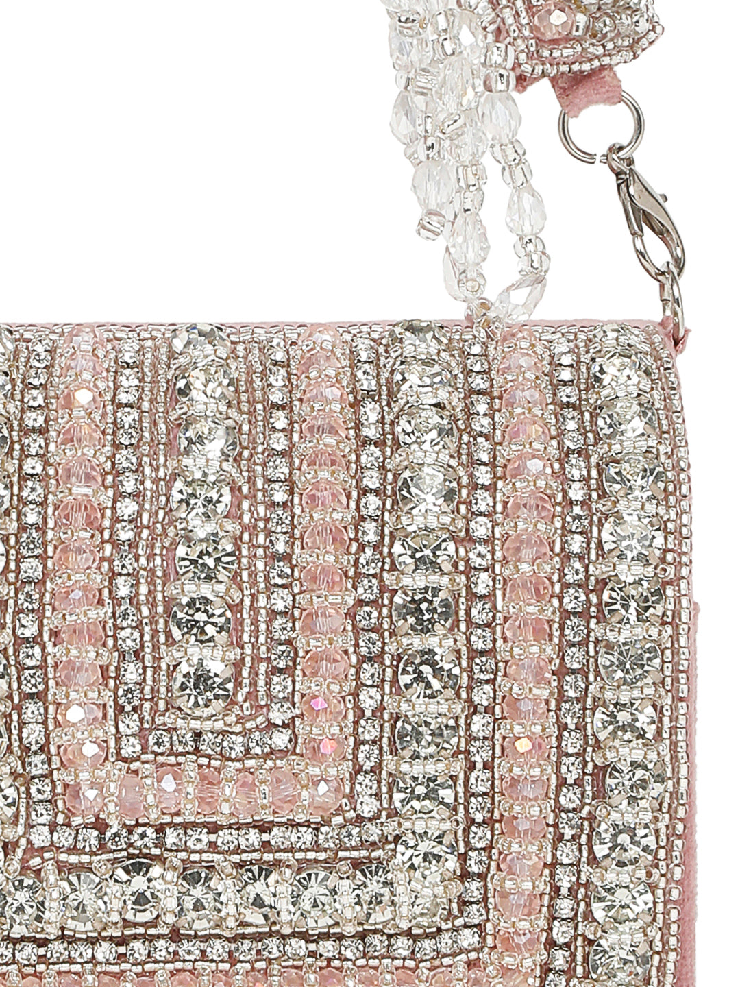 MINI EMBELLISHED CLUTCH (BABY PINK)