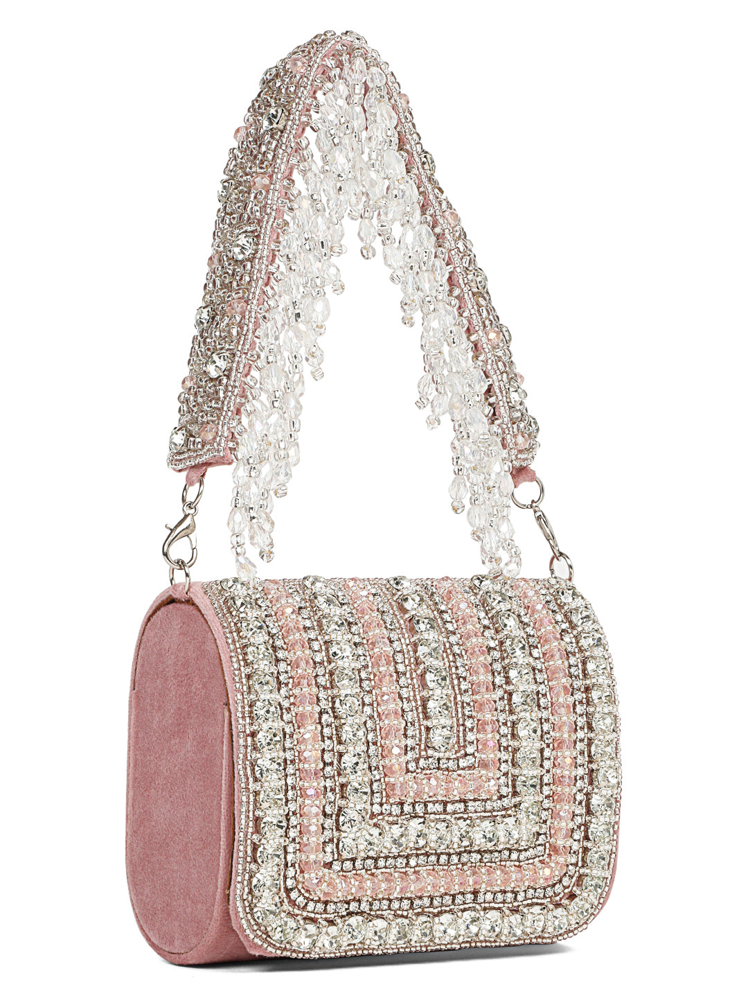 MINI EMBELLISHED CLUTCH (BABY PINK)