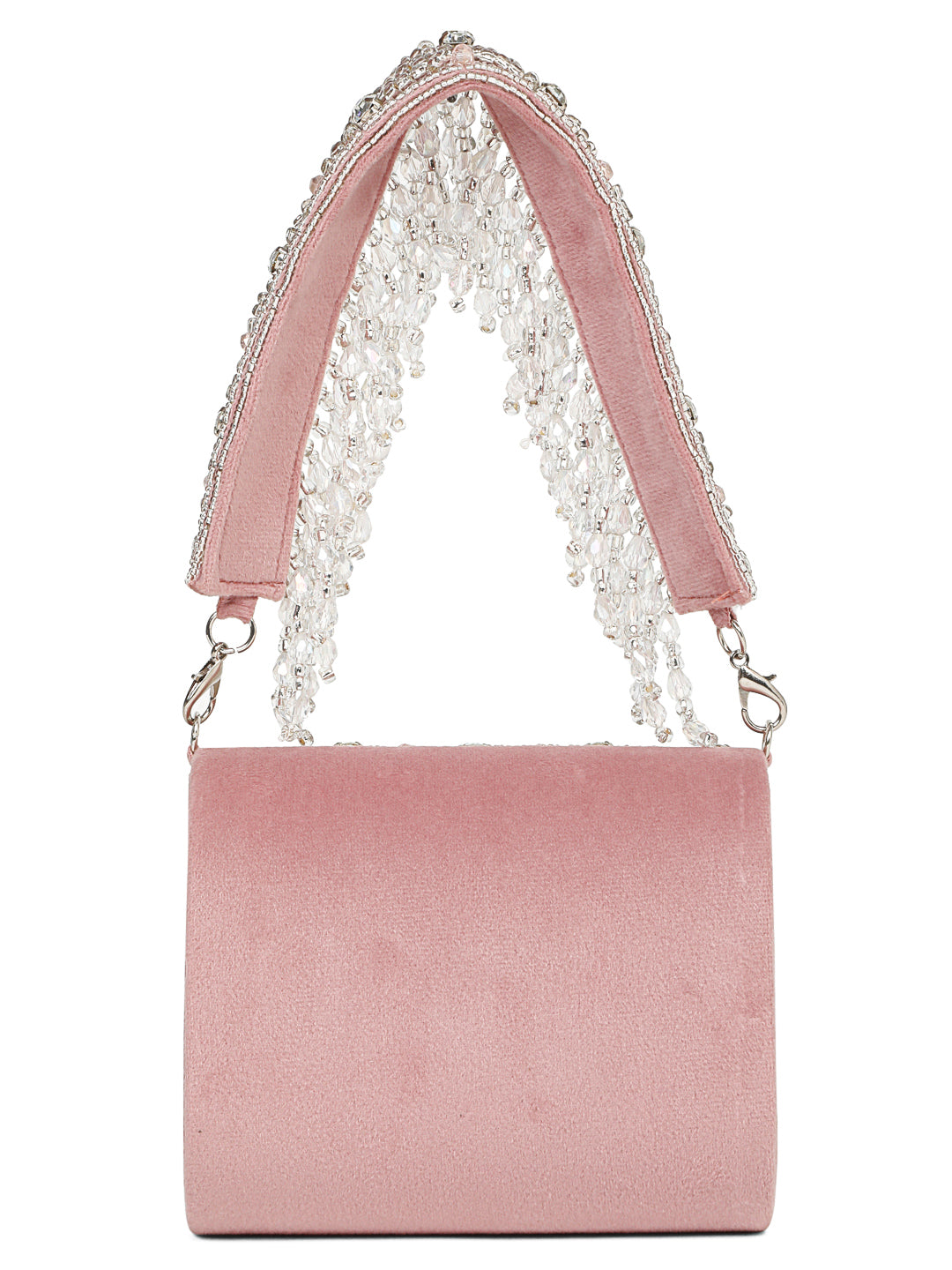 MINI EMBELLISHED CLUTCH (BABY PINK)