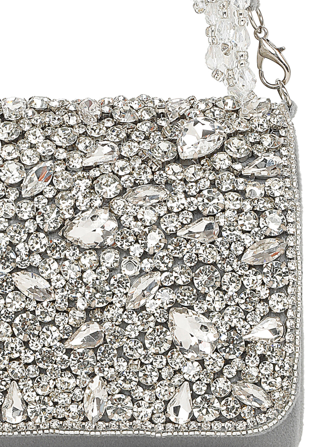 MINI CRYSTAL CLUTCH (LIGHT GREY)