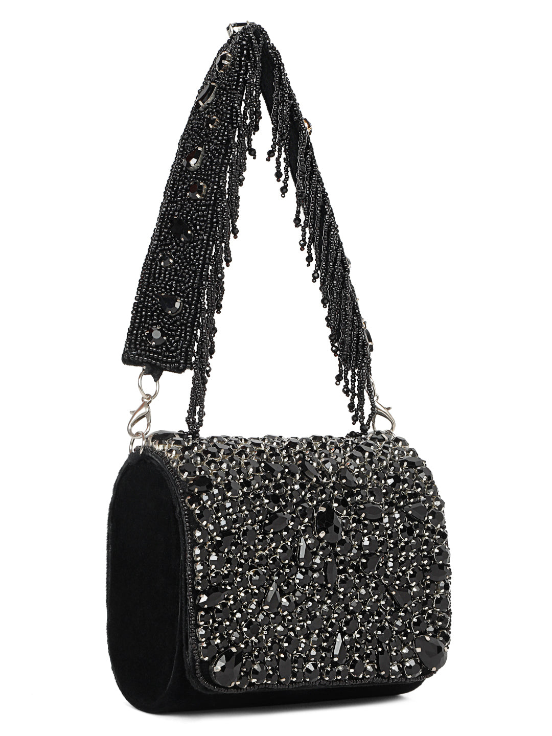 MINI CRYSTAL CLUTCH (BLACK)