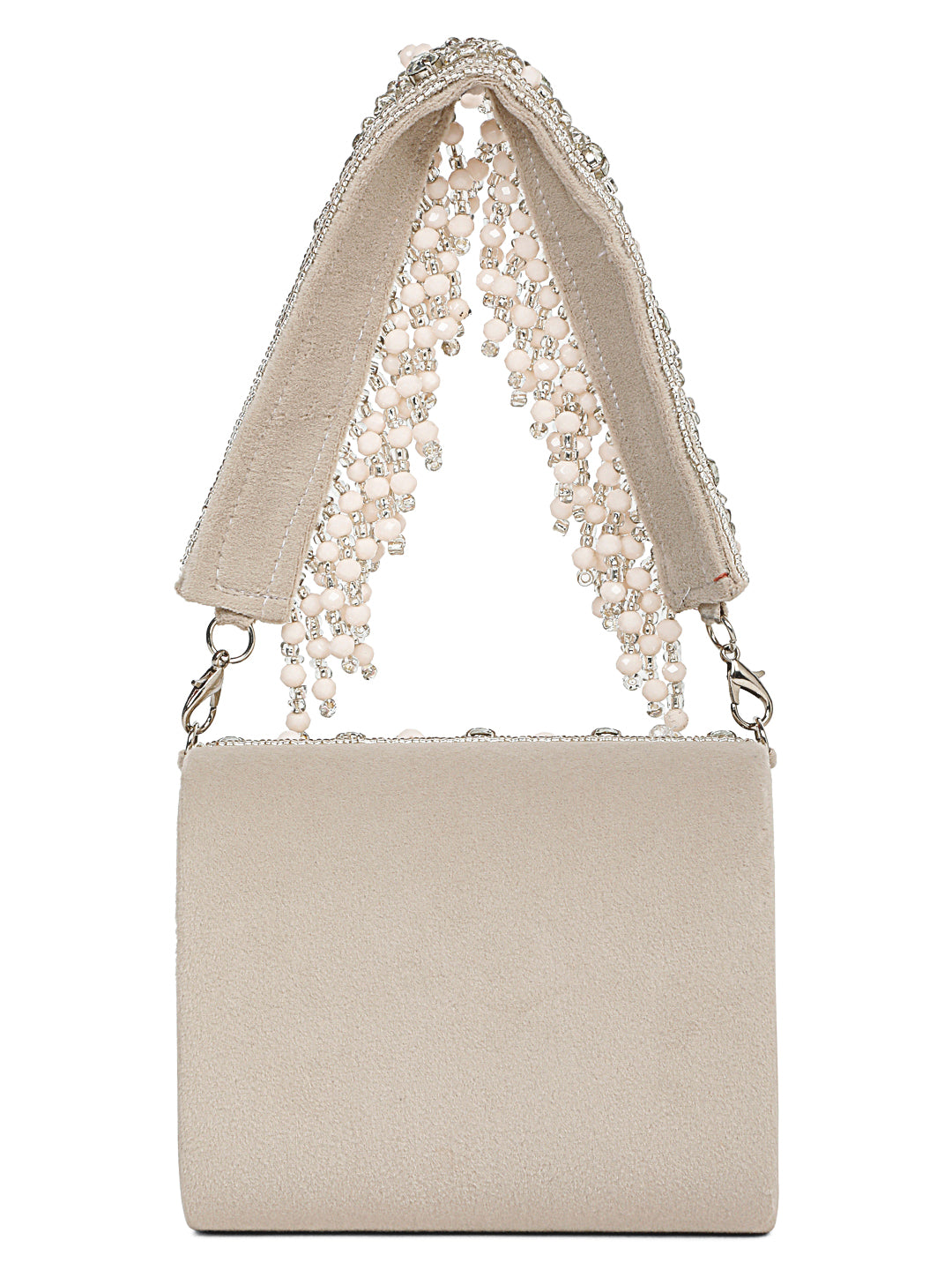 MINI EMBELLISHED CLUTCH (BEIGE)