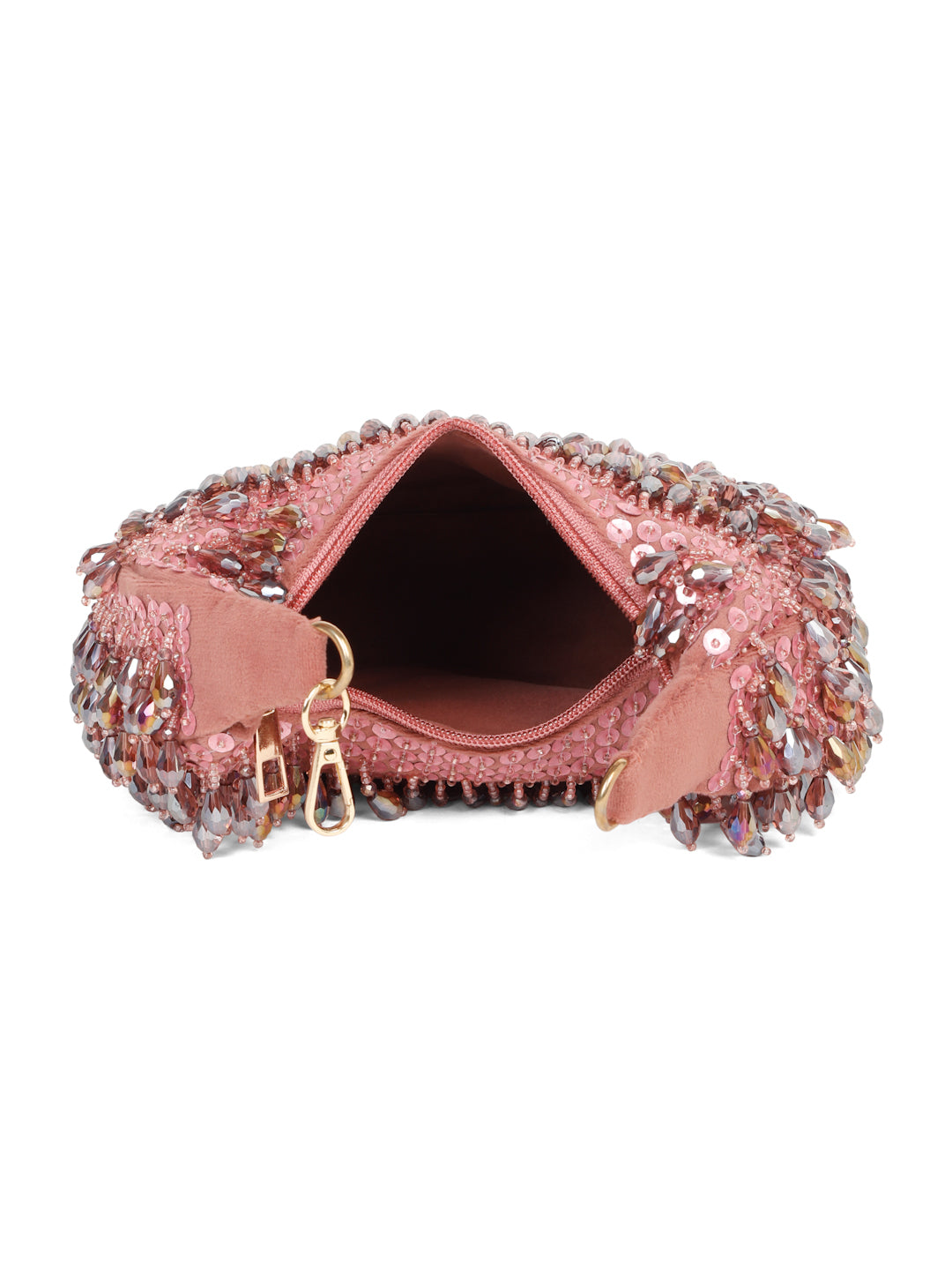 CRESCENT CRYSTAL HANDBAG (PINK)