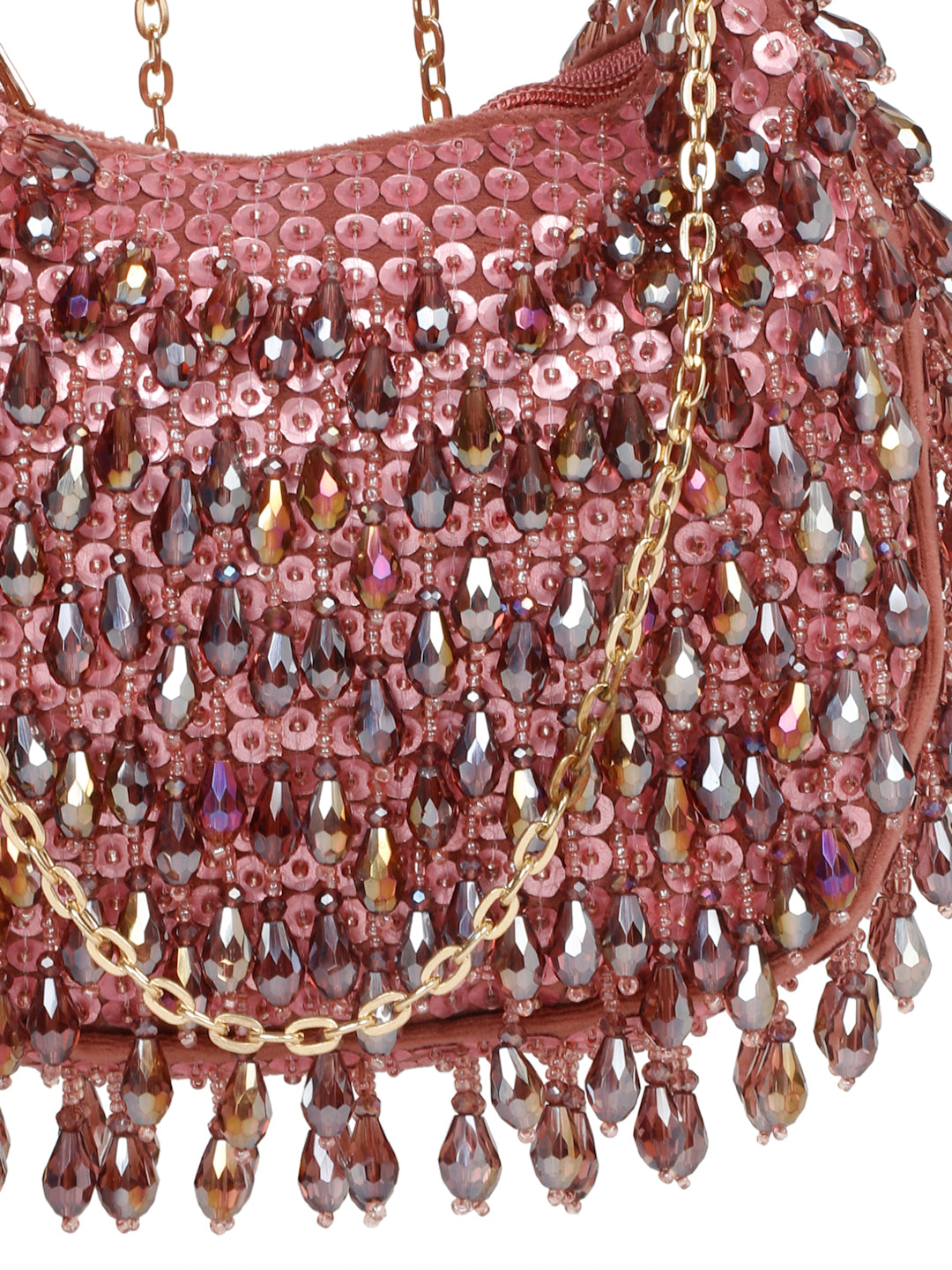 CRESCENT CRYSTAL HANDBAG (PINK)
