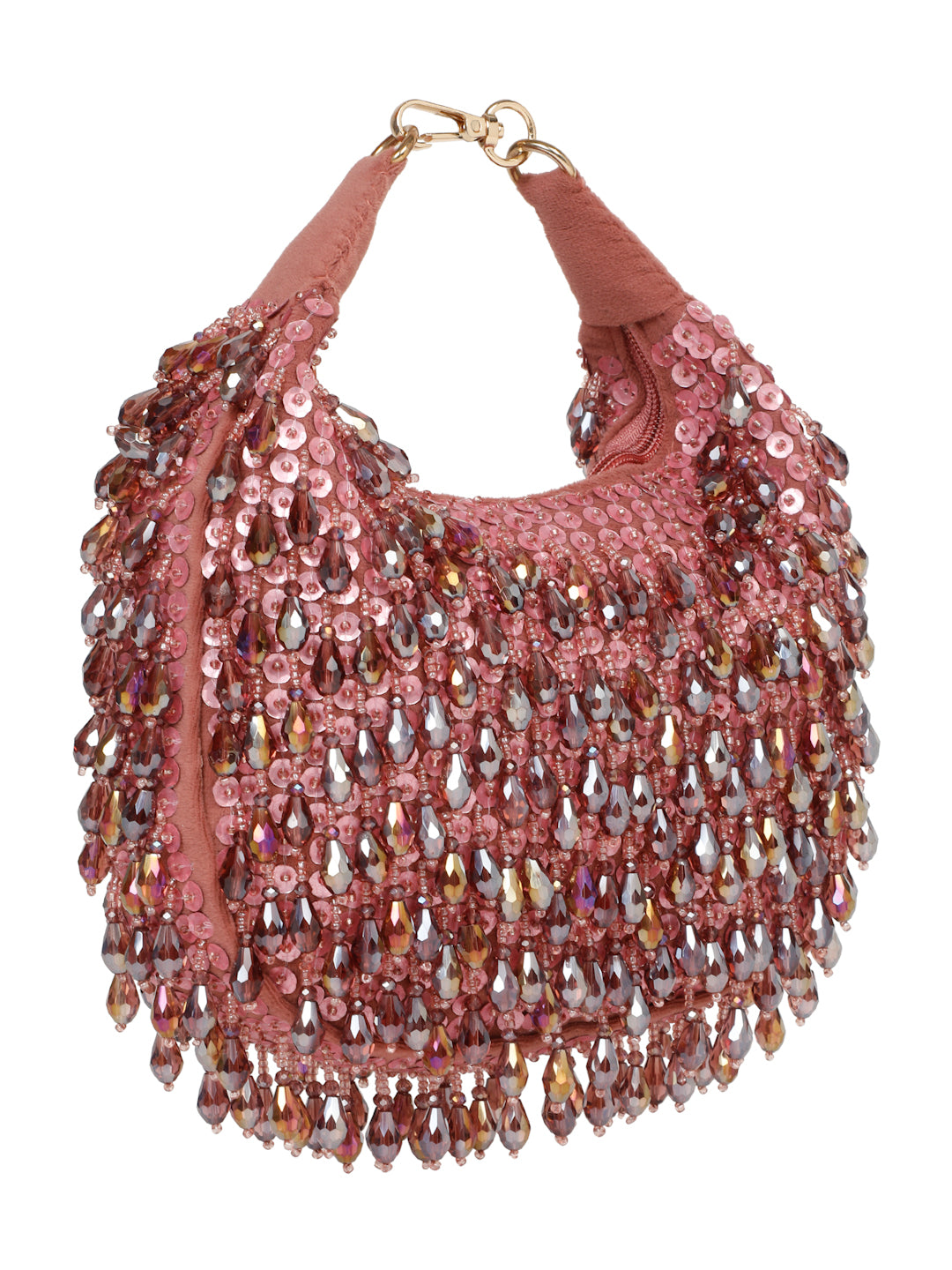 CRESCENT CRYSTAL HANDBAG (PINK)