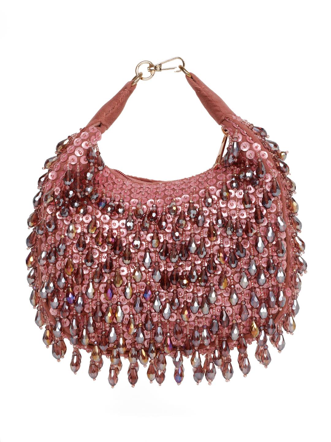 CRESCENT CRYSTAL HANDBAG (PINK)