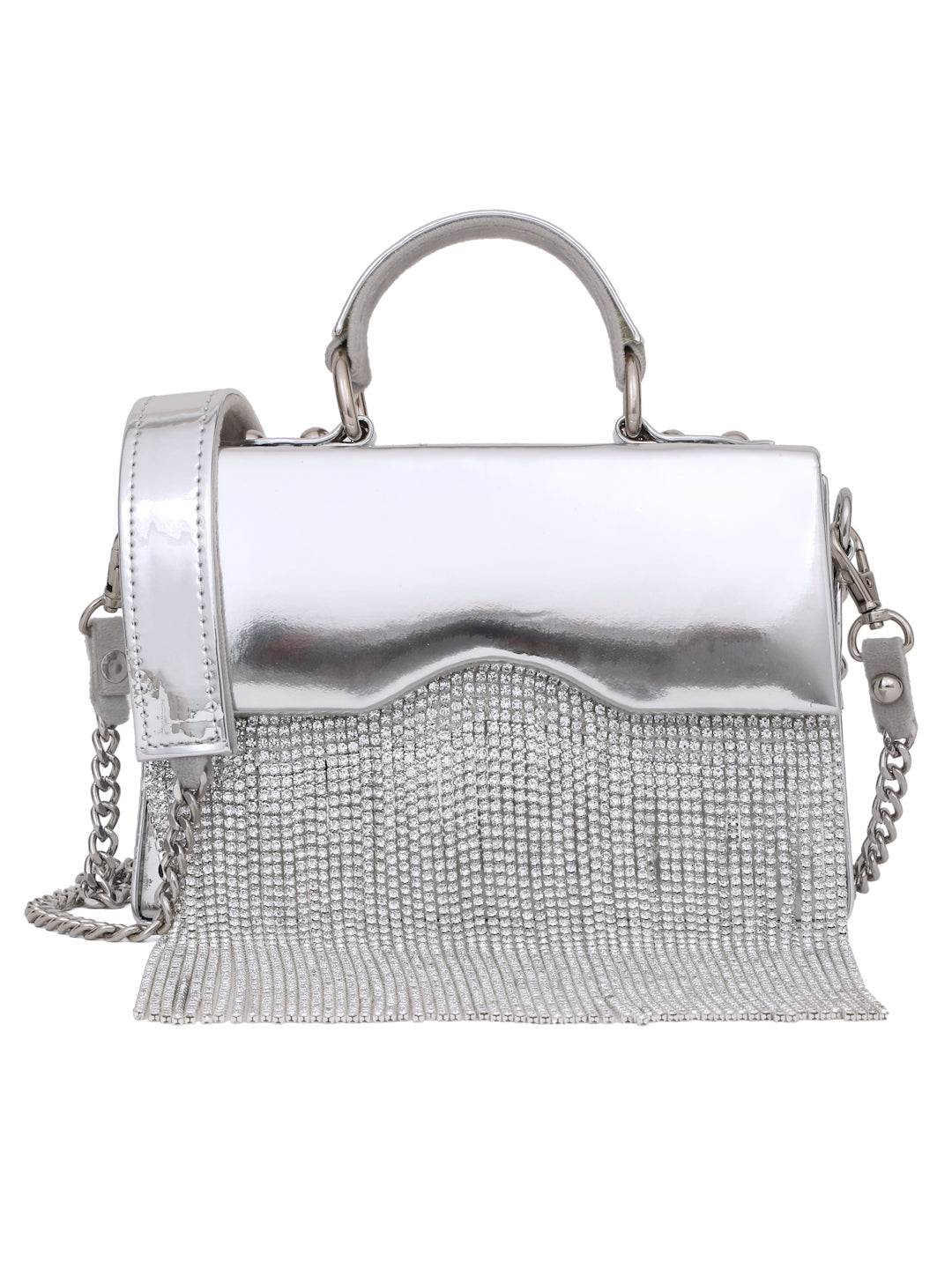 DAZZLE HAND BAG (SILVER)