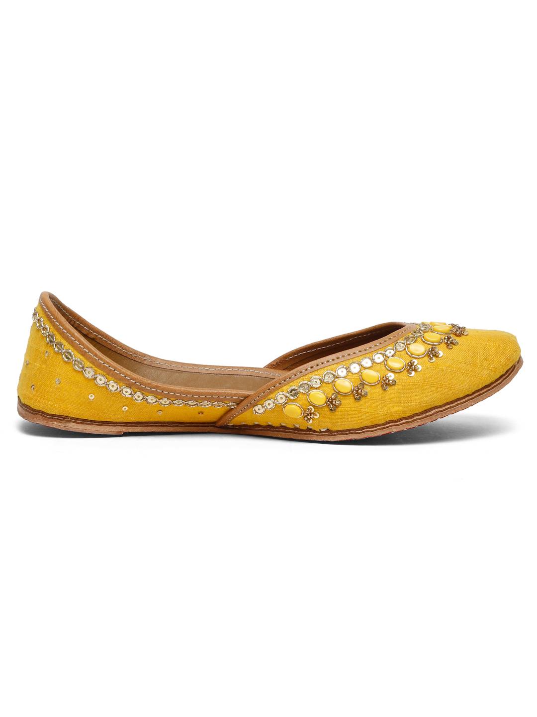 SUN GLOW EMBELLISHED JUTTI
