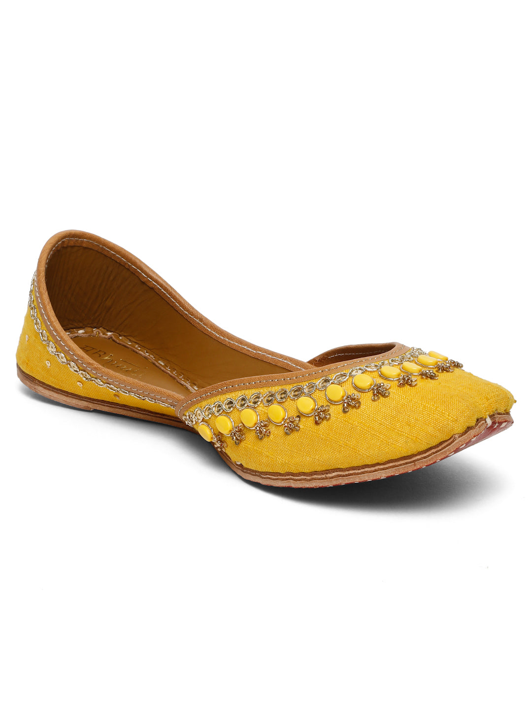 SUN GLOW EMBELLISHED JUTTI