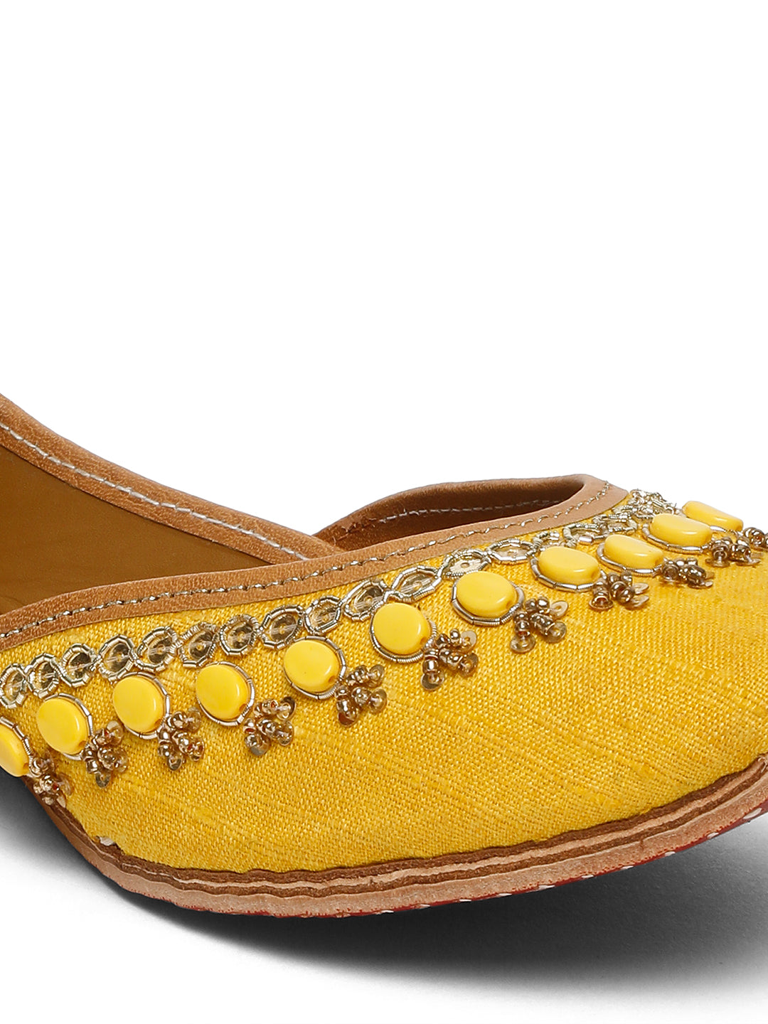 SUN GLOW EMBELLISHED JUTTI