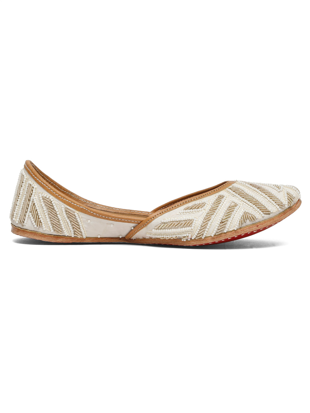 PEARL PALASH EMBELLISHED JUTTI