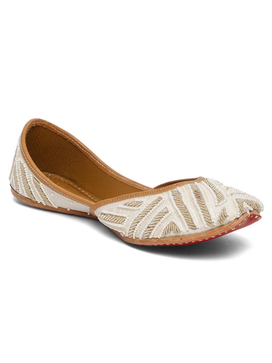 PEARL PALASH EMBELLISHED JUTTI