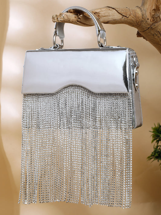 DAZZLE HAND BAG (SILVER)