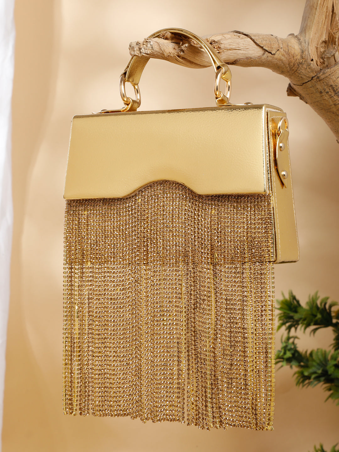 DAZZLE HAND BAG (GOLD)