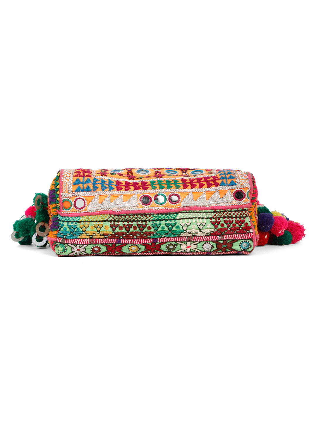 Bohemian Bags- Yellow and Pink Zari Handwork