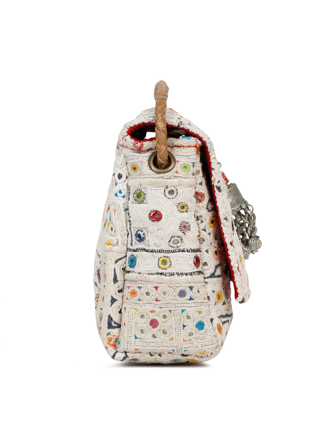 Bohemian Mini Clutch- White