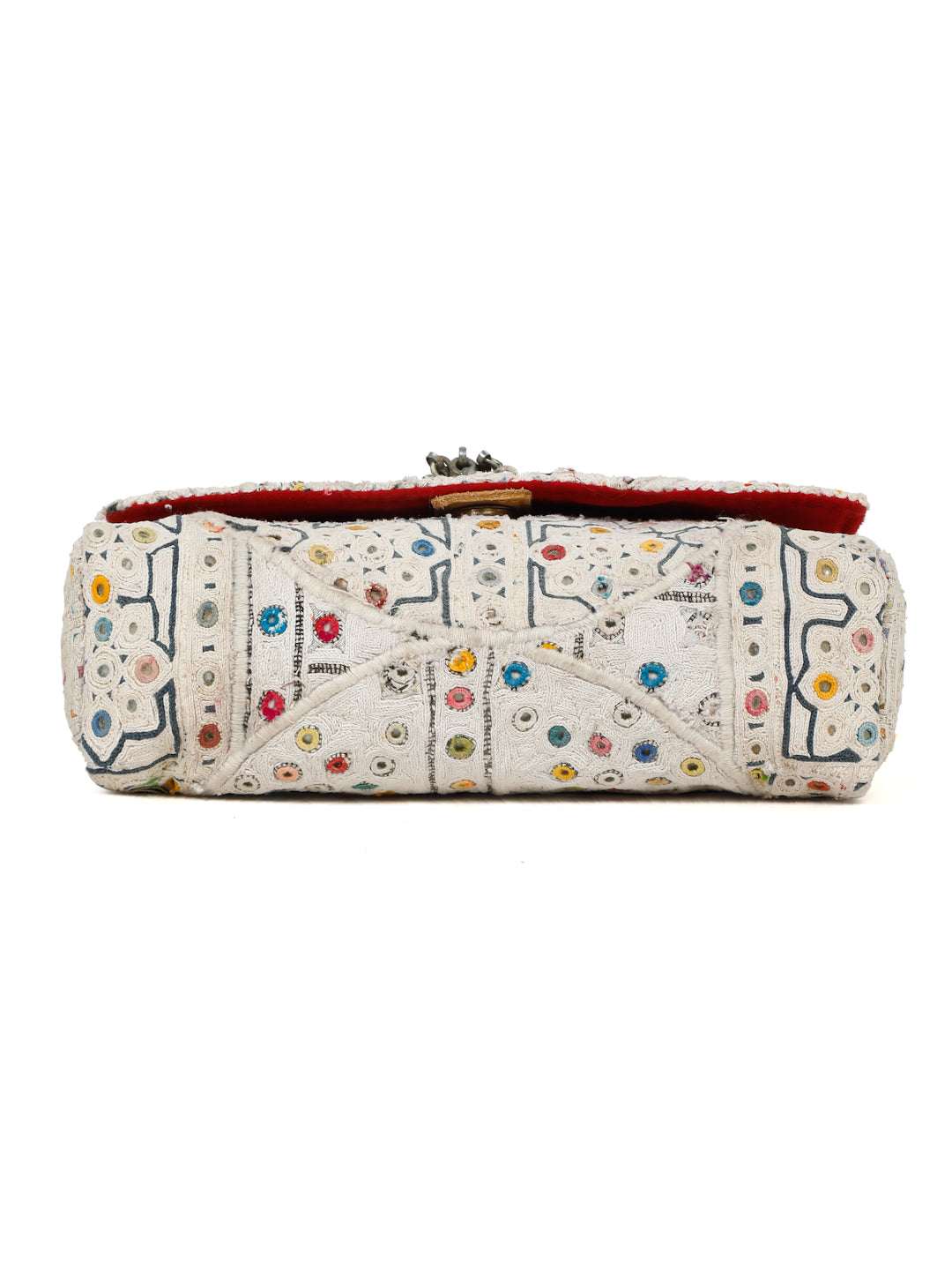 Bohemian Mini Clutch- White