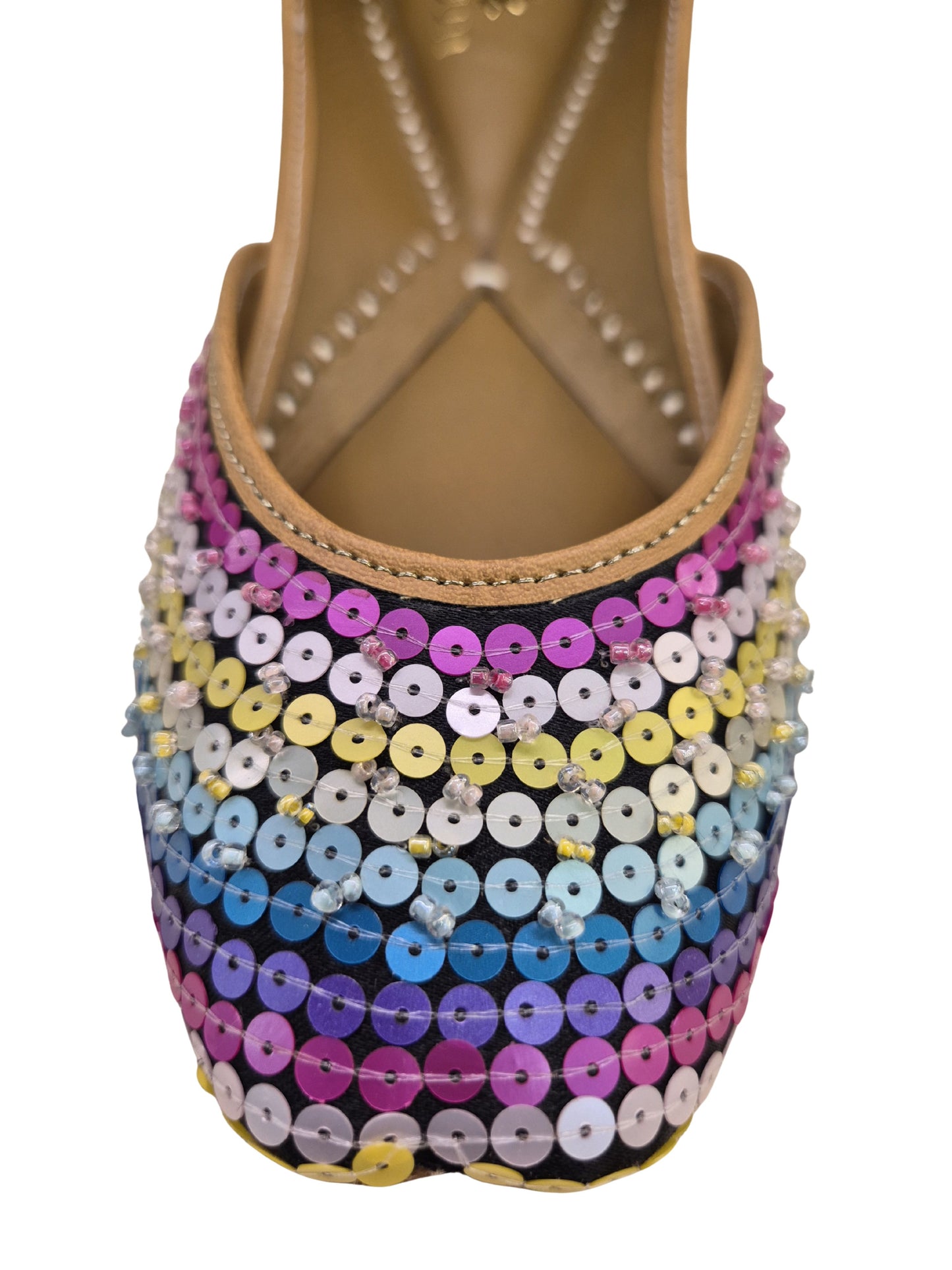 embalished heavy embrodery juttis unicorn